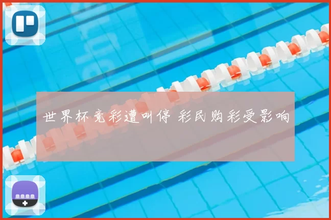世界杯竞彩遭叫停 彩民购彩受影响