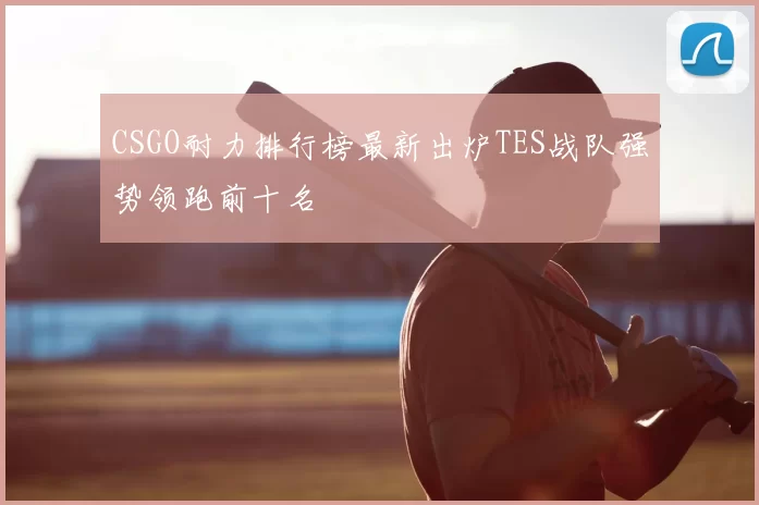 CSGO耐力排行榜最新出炉TES战队强势领跑前十名