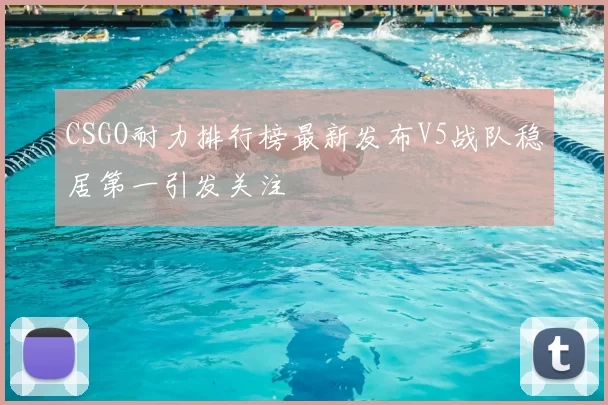CSGO耐力排行榜最新发布V5战队稳居第一引发关注