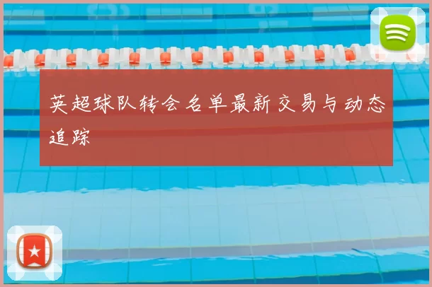 英超球队转会名单最新交易与动态追踪